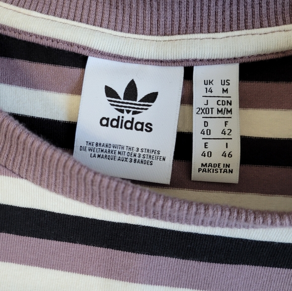 Adidas Striped Midi Dress - Picture 2 of 4